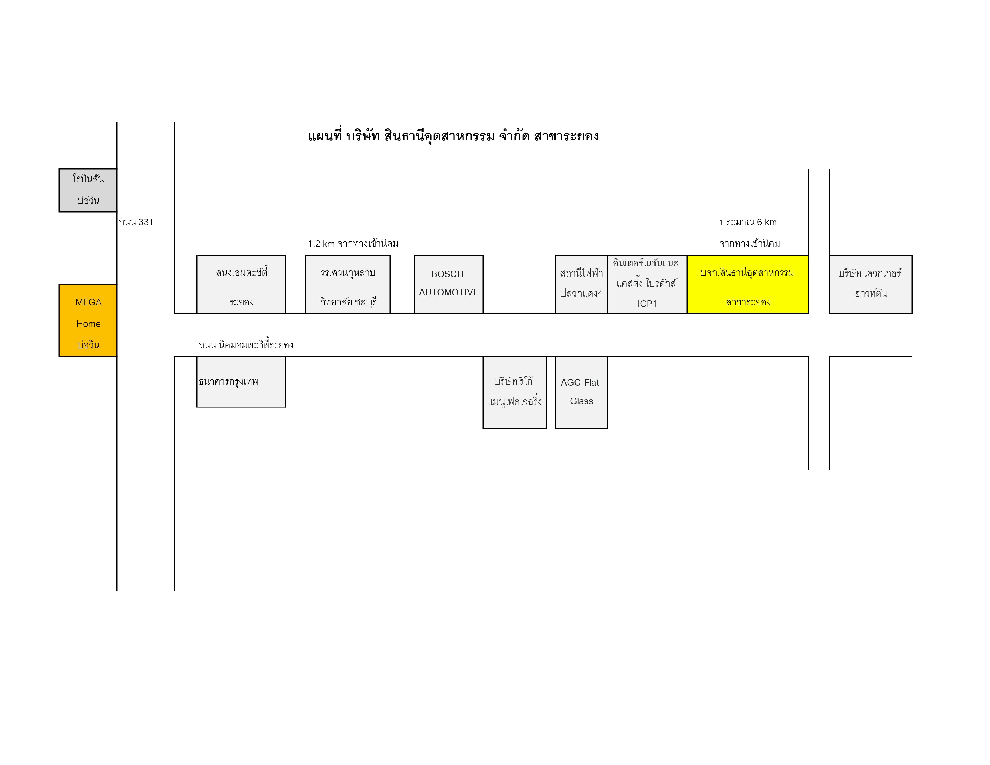 Sinthani Rayong Map